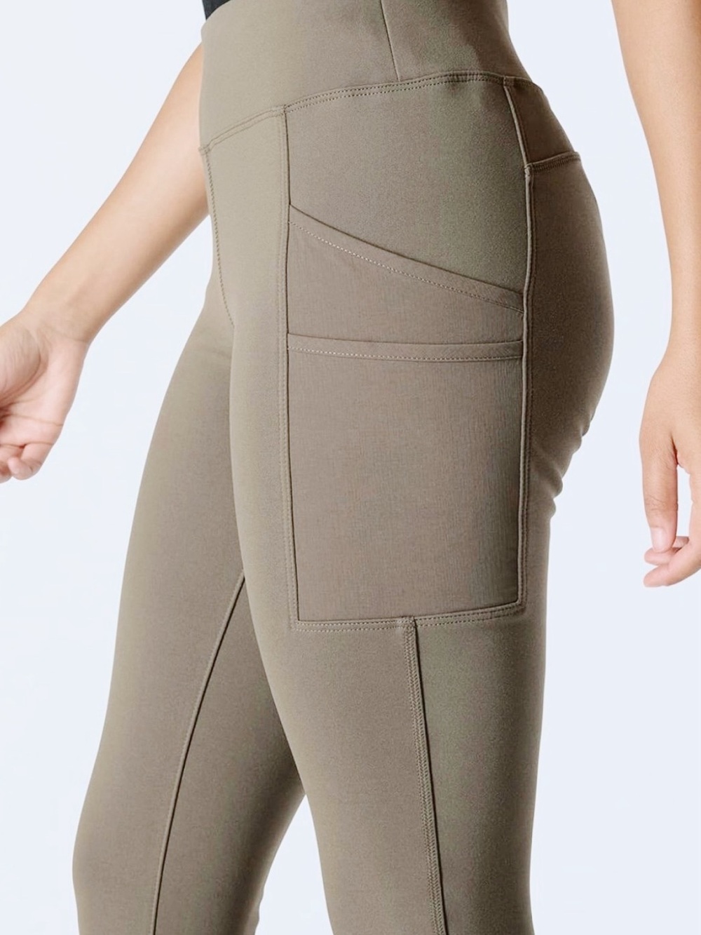 Carhartt Force Fitted Pocket Leggings | Olive Green | Size Medium | EUC